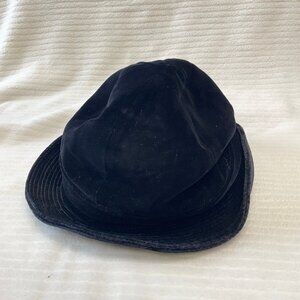 Vintage Betmar New York Paris Black Velvet Hat